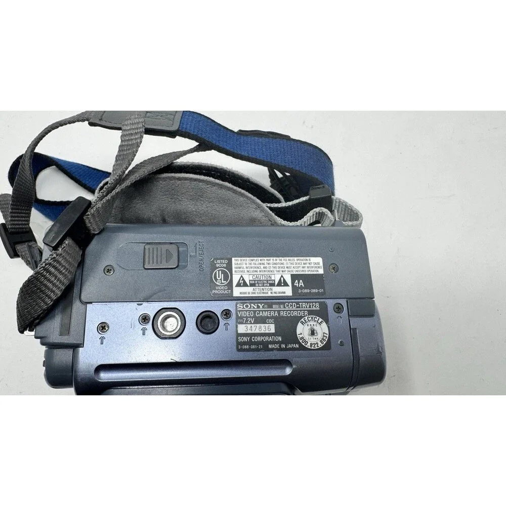 FOR PARTS - Sony Handycam CCD-TRV128 Hi-8 Analog Chrome Blue Camcorder